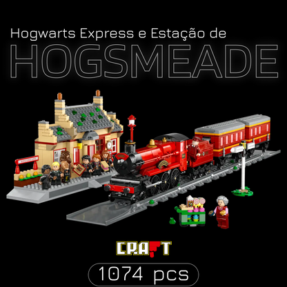 Harry Potter - Expresso de Hogwarts e Esta&ccedil;&atilde;o de Hogsmeade (1074 pe&ccedil;as)