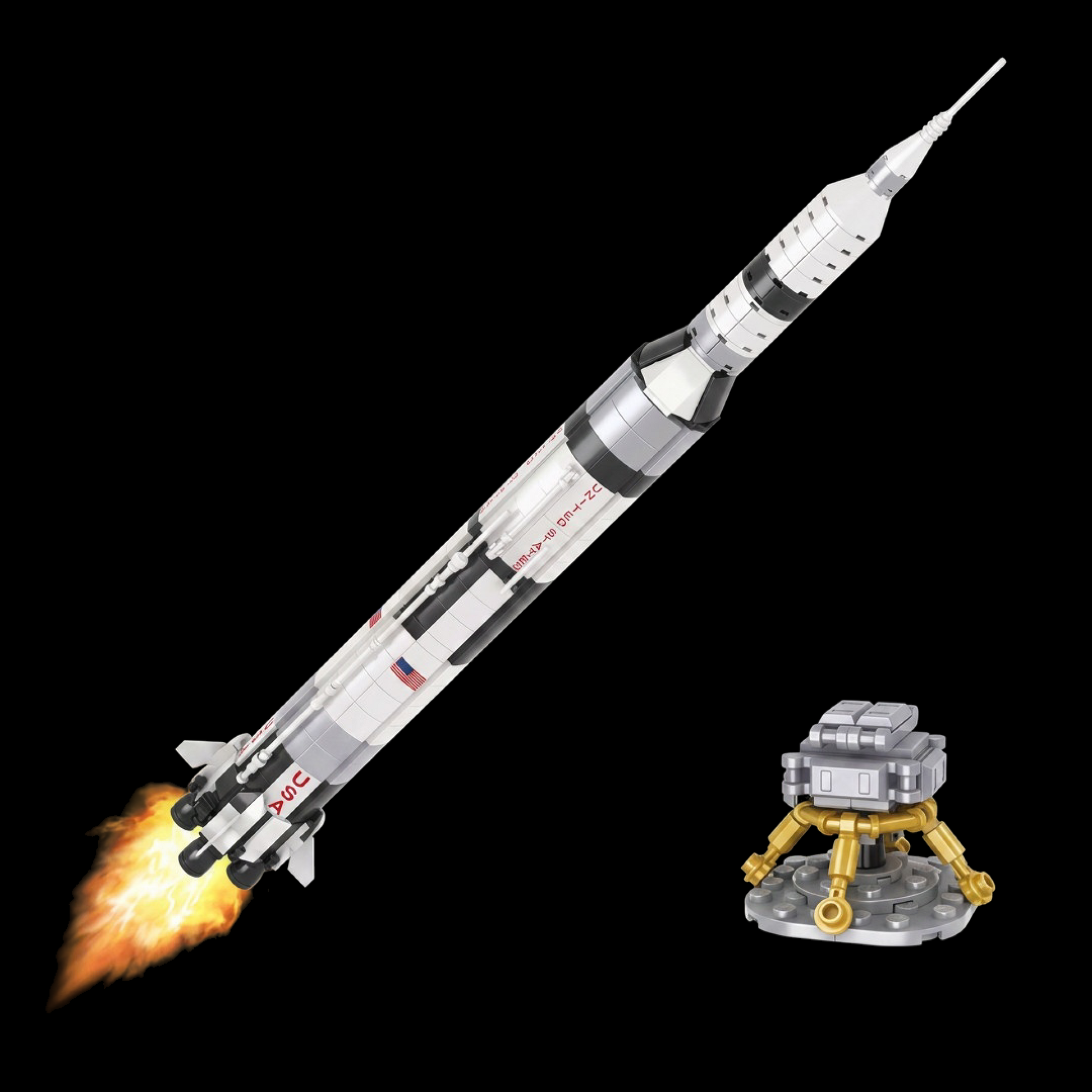 Oferta Exclusiva deste An&uacute;ncio | NASA Apollo Saturn V (602 pe&ccedil;as)