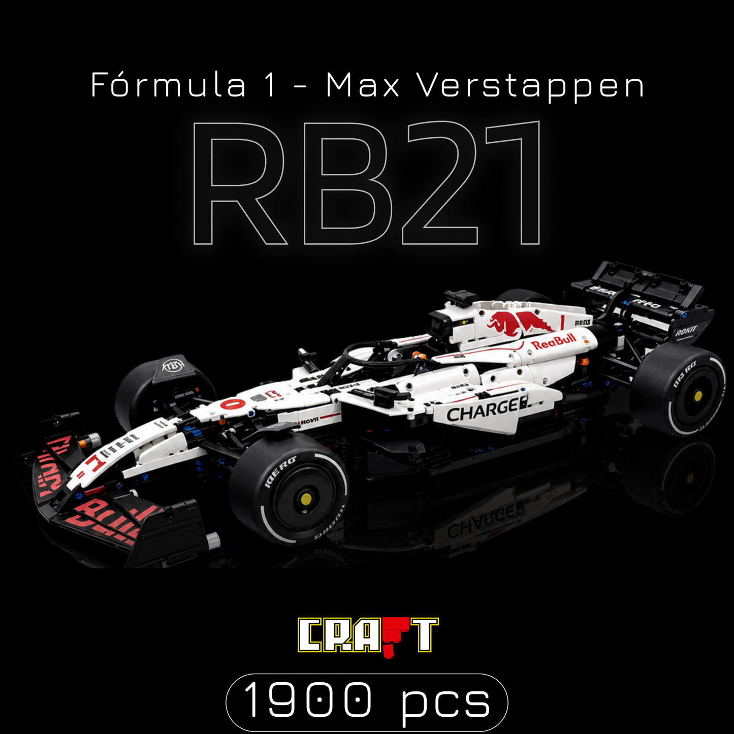 Oferta Exclusiva deste An&uacute;ncio | F&oacute;rmula 1 - Max Verstappen RB21 (1900 pe&ccedil;as)