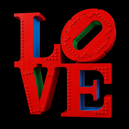 Escultura LOVE (791 pe&ccedil;as)