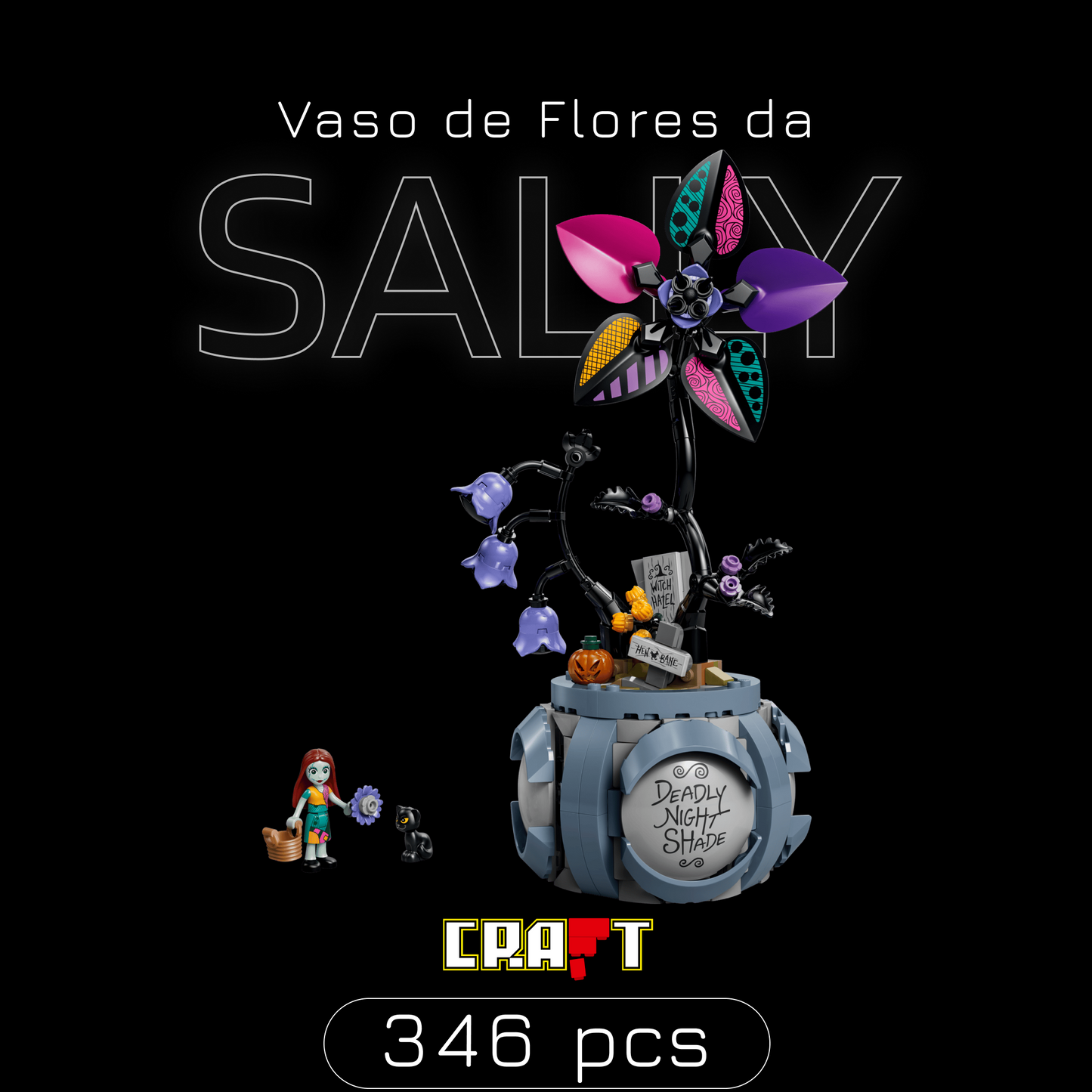 Vaso de Flores da Sally (346 pe&ccedil;as)
