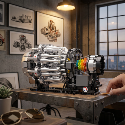 Motor Turbojato Mec&acirc;nico (1214 pe&ccedil;as)