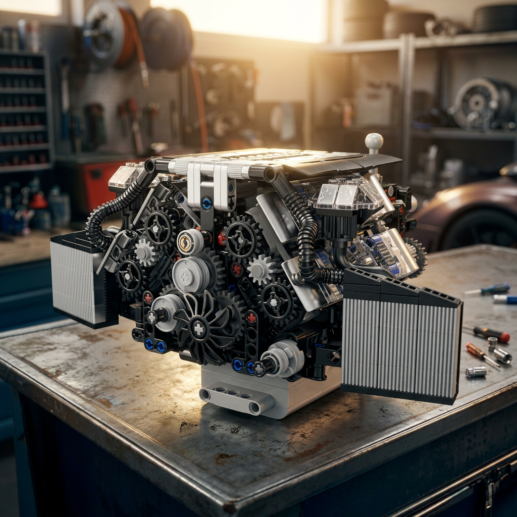 Motor W12 Twin Turbo (871 pe&ccedil;as)