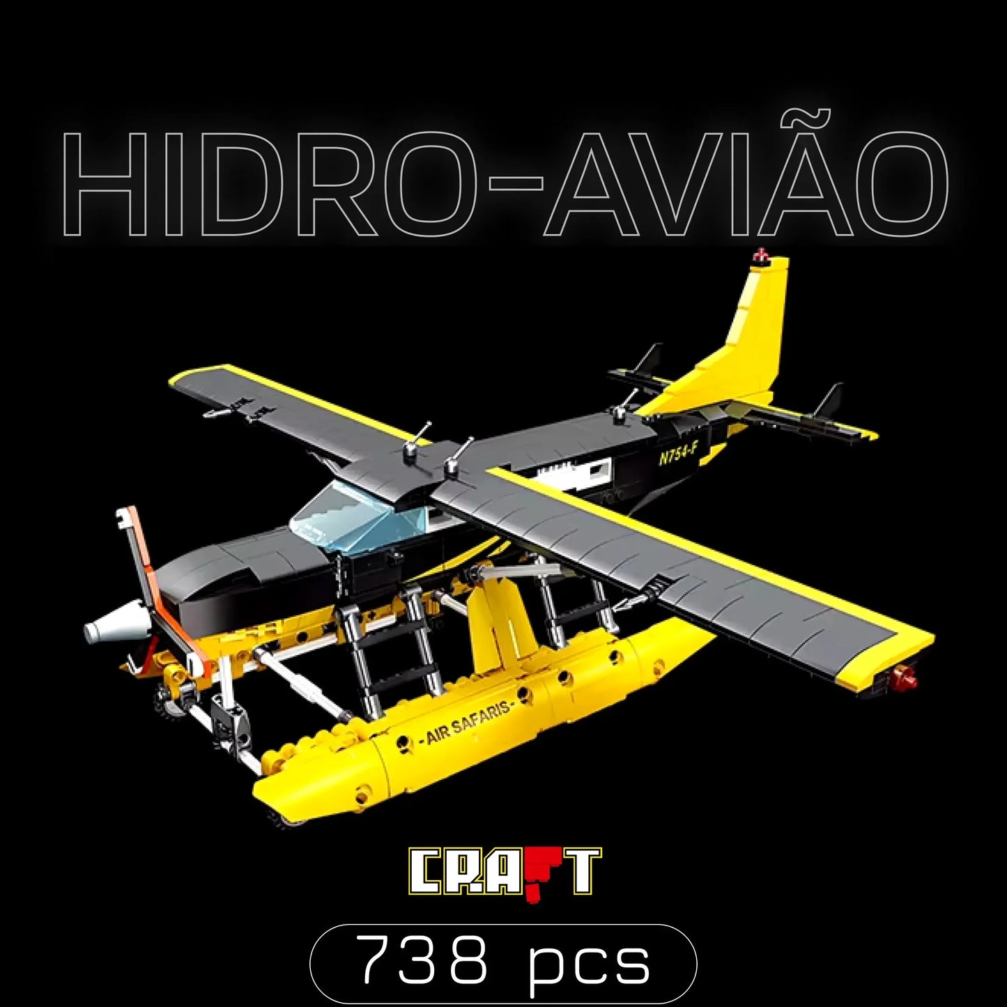 Hidro-avi&atilde;o (738 p&ccedil;s) - Brics Craft