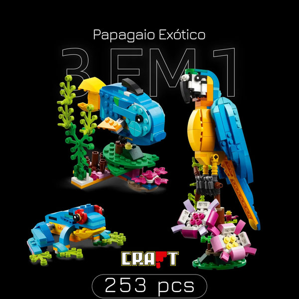 Papagaio - 3 em 1 (253 pe&ccedil;as)