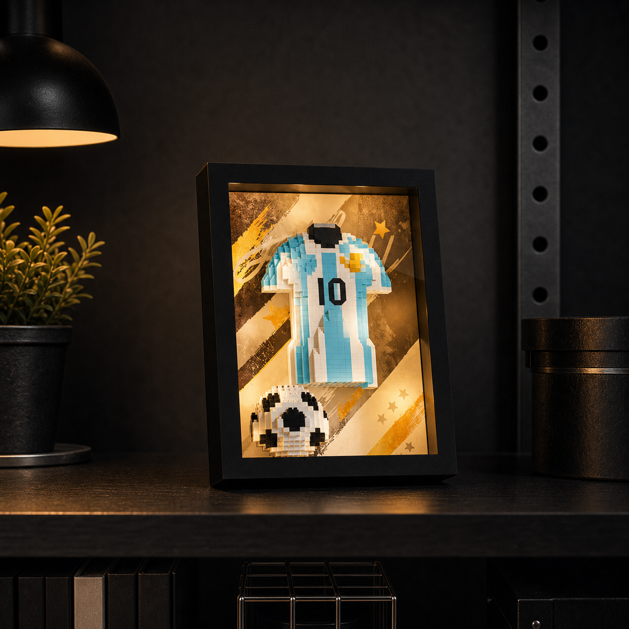 Porta-Retrato Camisa Argentina N10 (632 pe&ccedil;as) - imagem 01 - Brics Craft