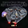 Ilumina&ccedil;&atilde;o para a Millennium Falcon (1381 pe&ccedil;as)