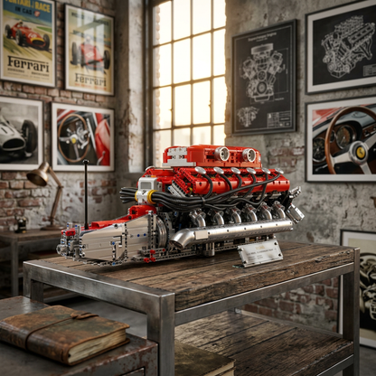 Motor V12 Supercar Italiano (3.472 pe&ccedil;as)