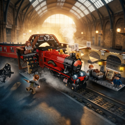 Harry Potter - Expresso de Hogwarts e Plataforma 9&frac34; (801 pe&ccedil;as)