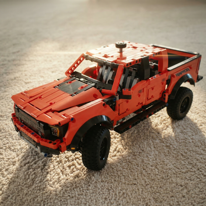 Ford F-150 Raptor Vermelho (1379 pe&ccedil;as)