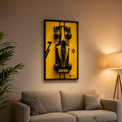 Quadro de Acr&iacute;lico para F1 Renault