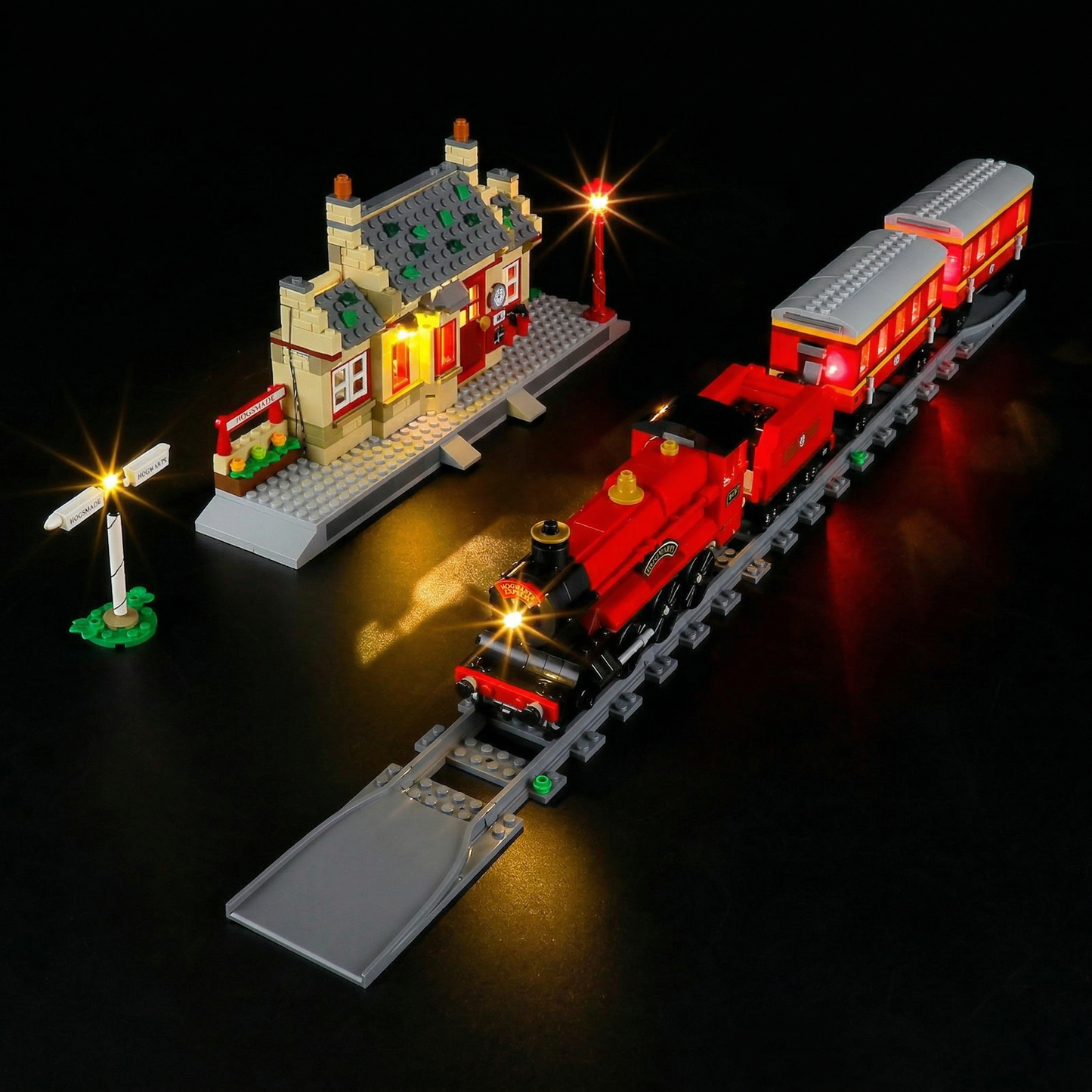 Kit de Ilumina&ccedil;&atilde;o para o Expresso de Hogwarts e Esta&ccedil;&atilde;o de Hogsmeade (1074 pe&ccedil;as)