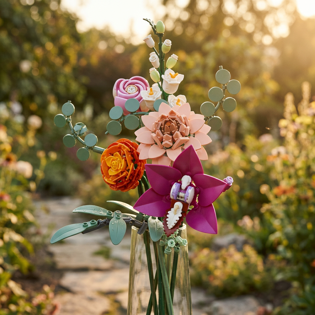 Buqu&ecirc; de Flores Rosa (749 pe&ccedil;as)