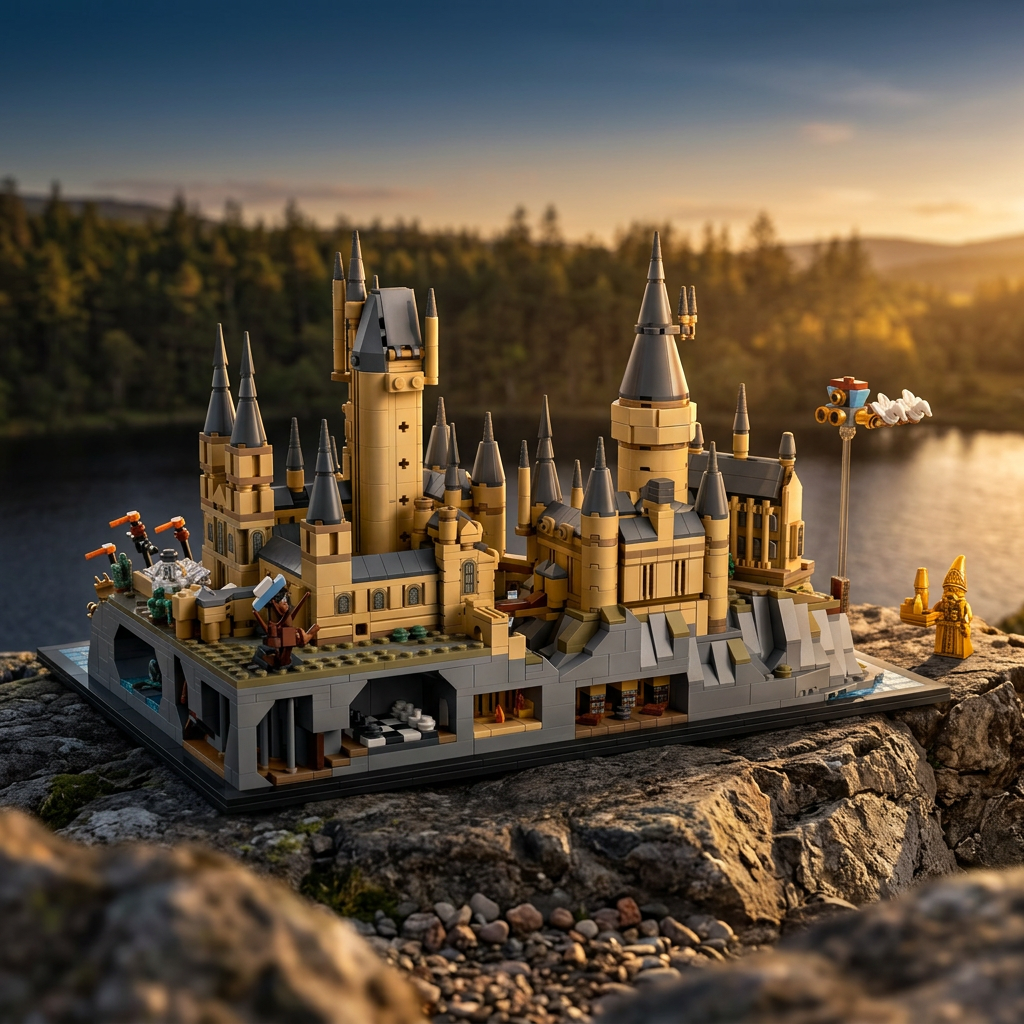 Harry Potter - O Castelo e os Campos de Hogwarts (2660 pe&ccedil;as)