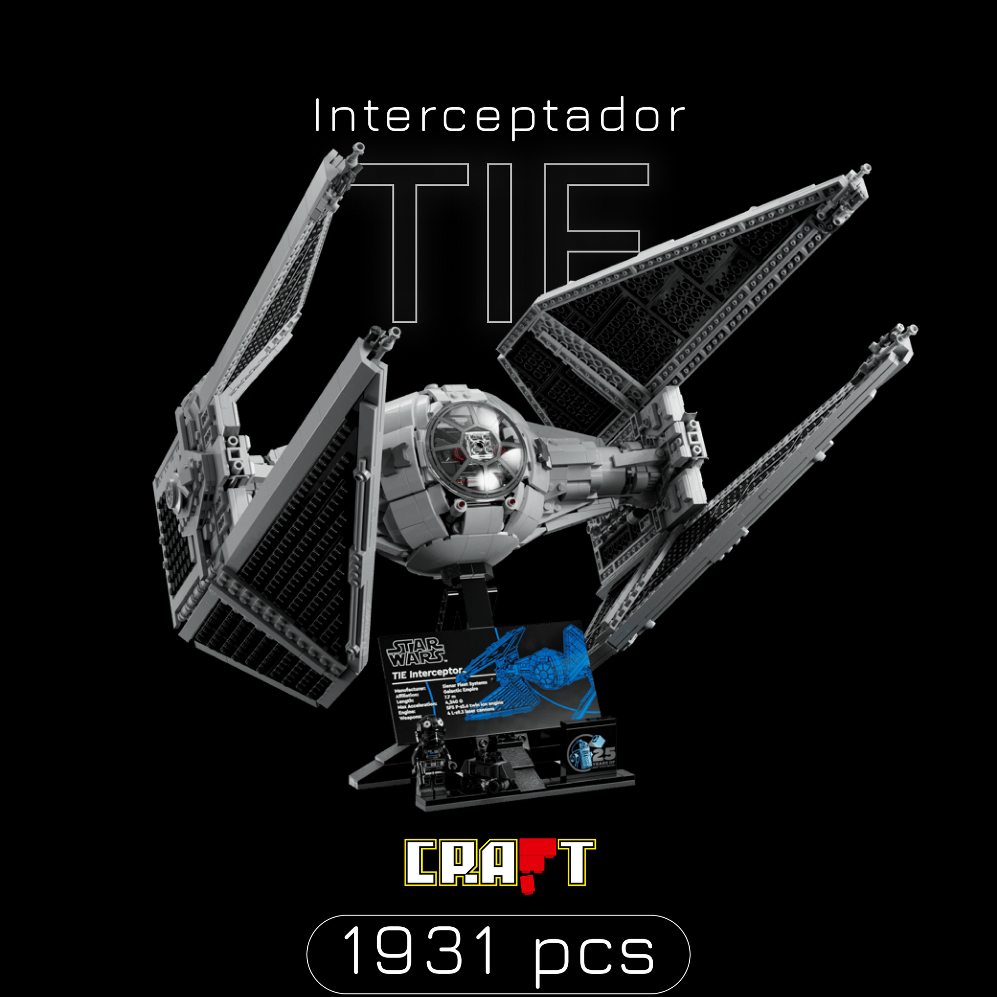 Star Wars - Interceptador TIE (1931 pe&ccedil;as)