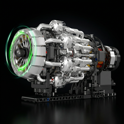 Motor Turbojato Mec&acirc;nico (1214 pe&ccedil;as)