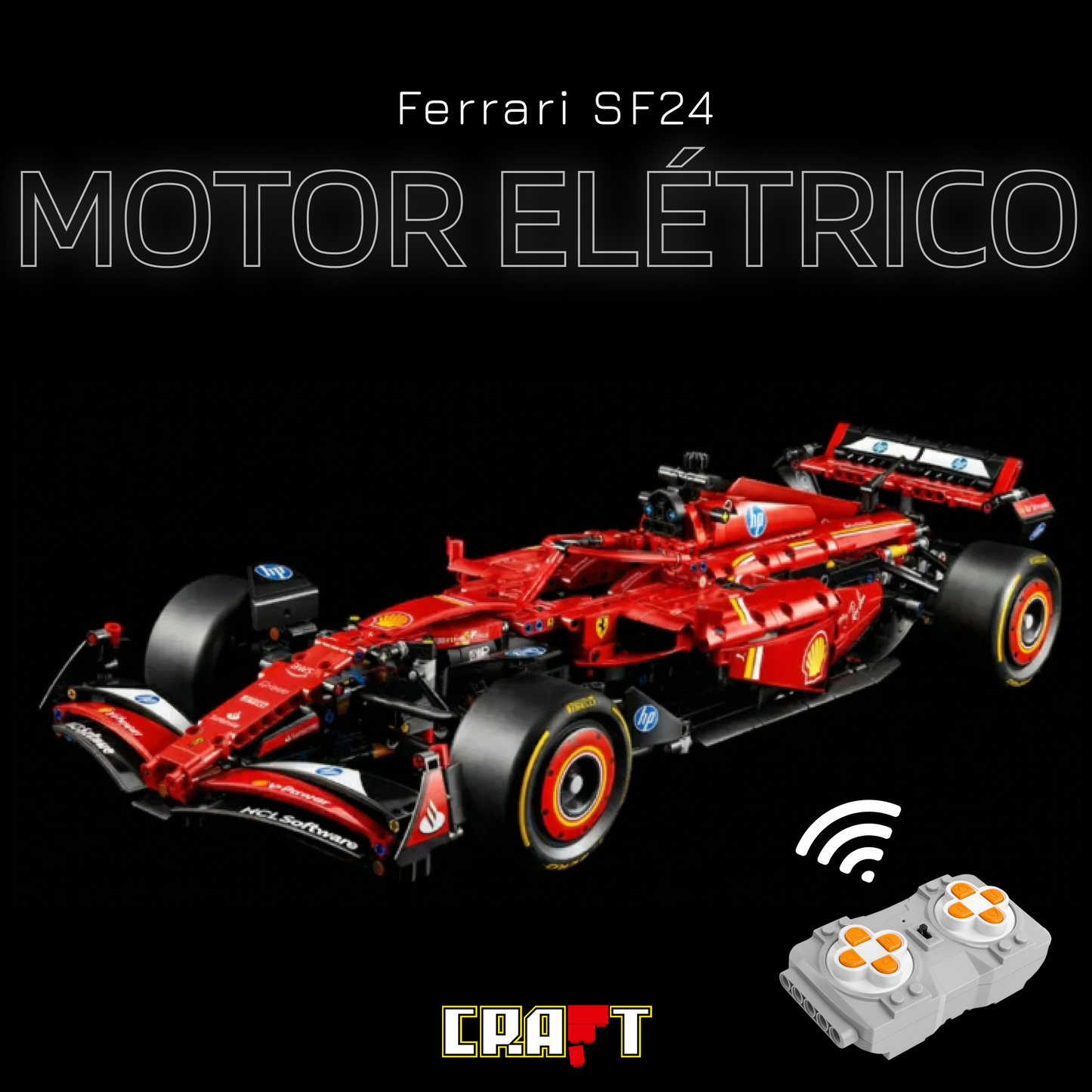 F&oacute;rmula 1 - Ferrari SF24 (1361 pe&ccedil;as)