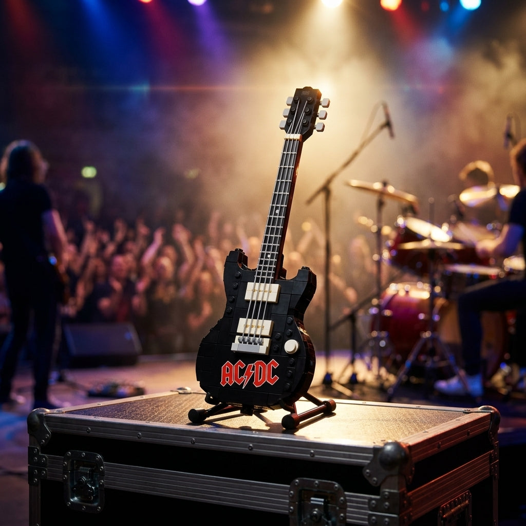 Guitarra AC/DC (247 pe&ccedil;as) - Ambiente Cen&aacute;rio 1