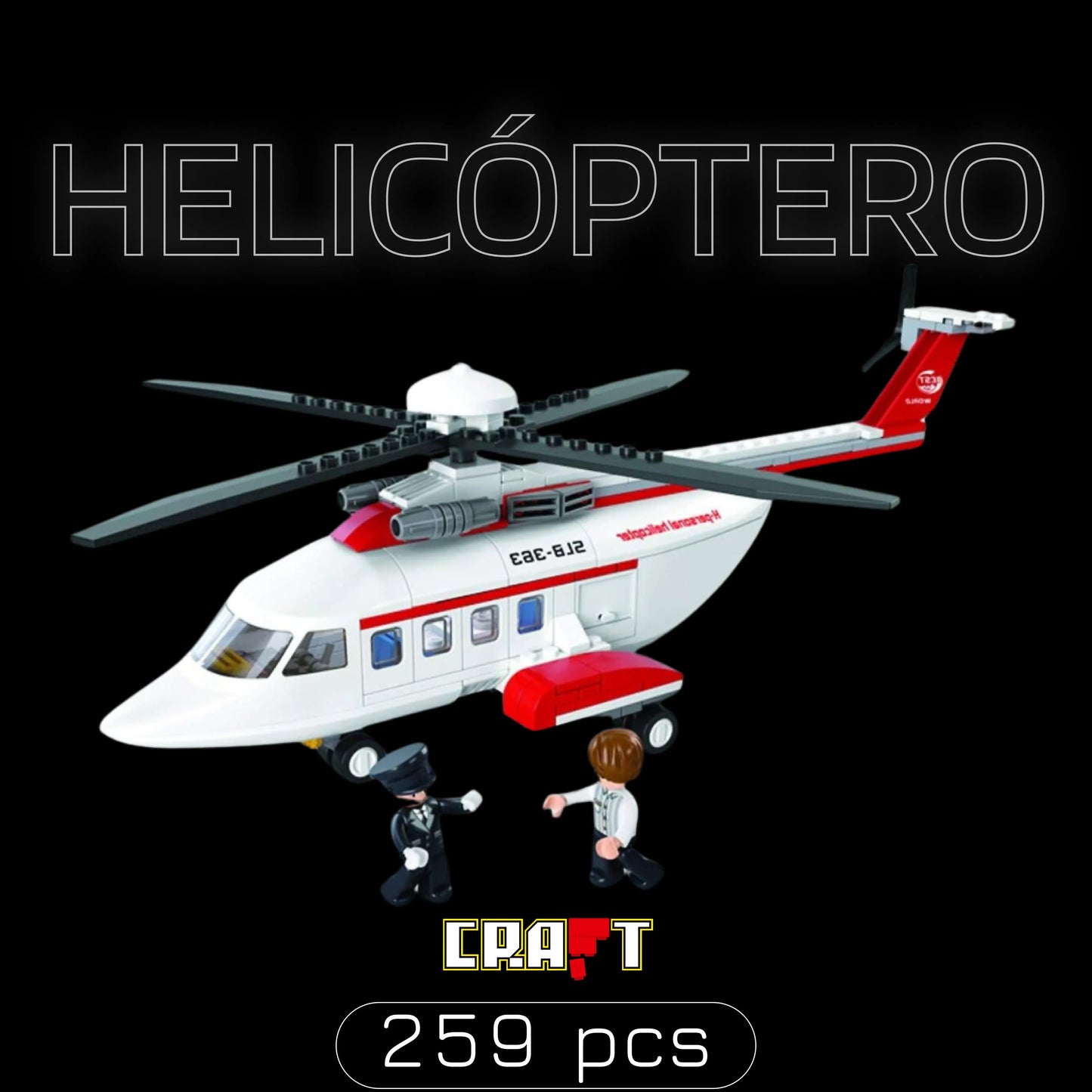Helic&oacute;ptero Sikorsky S-92 (259 p&ccedil;s) - Brics Craft