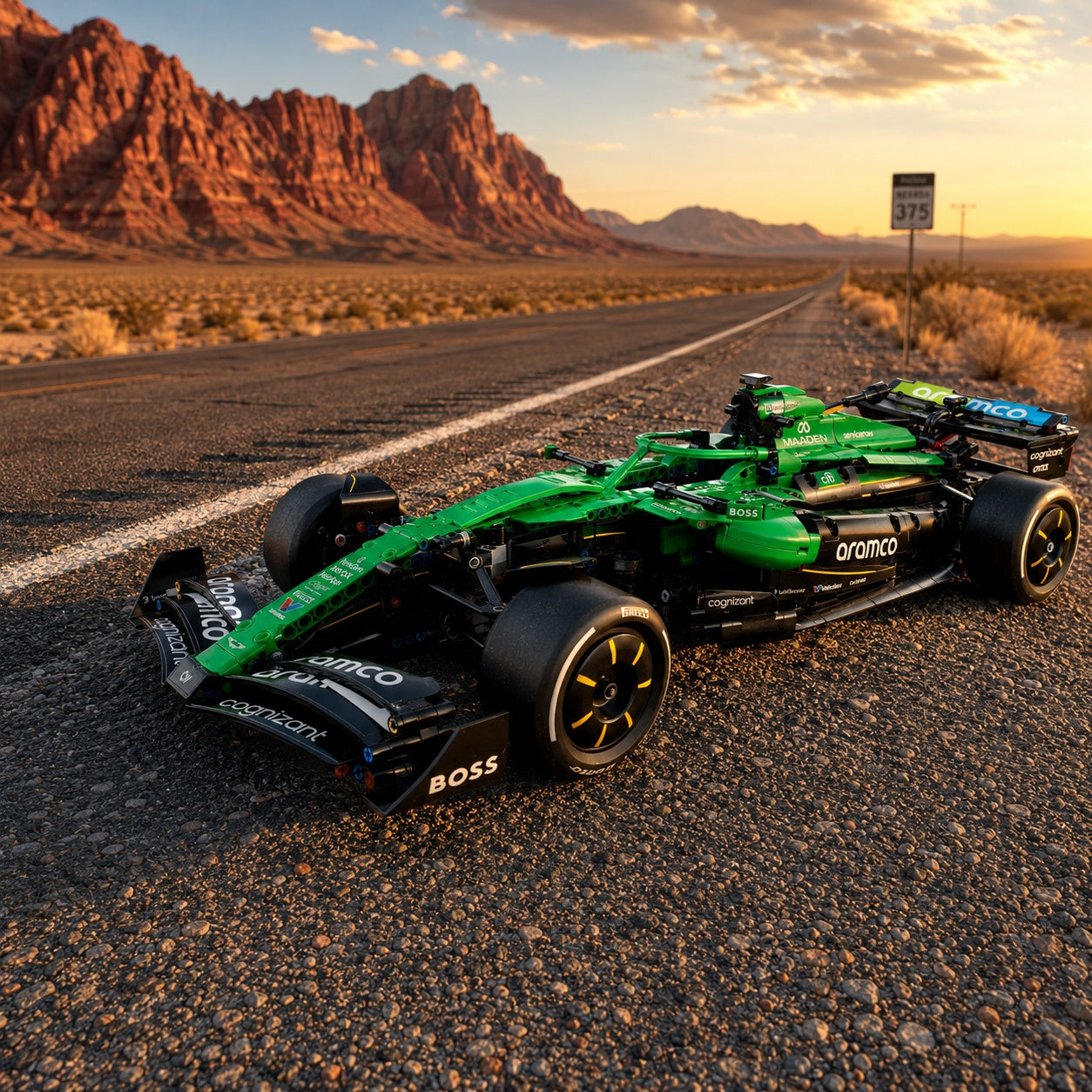 Aston Martin Aramco AMR25 F1 Car (1547 pe&ccedil;as) - imagem 7