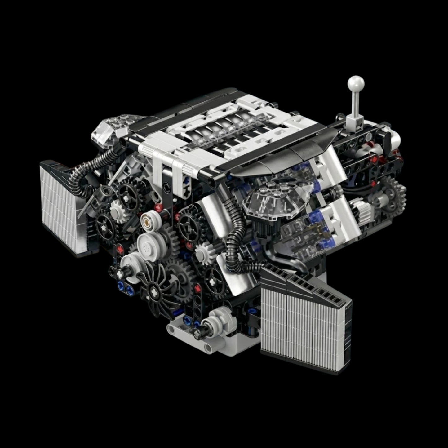 Motor W12 Twin Turbo (871 pe&ccedil;as) - Brics Craft