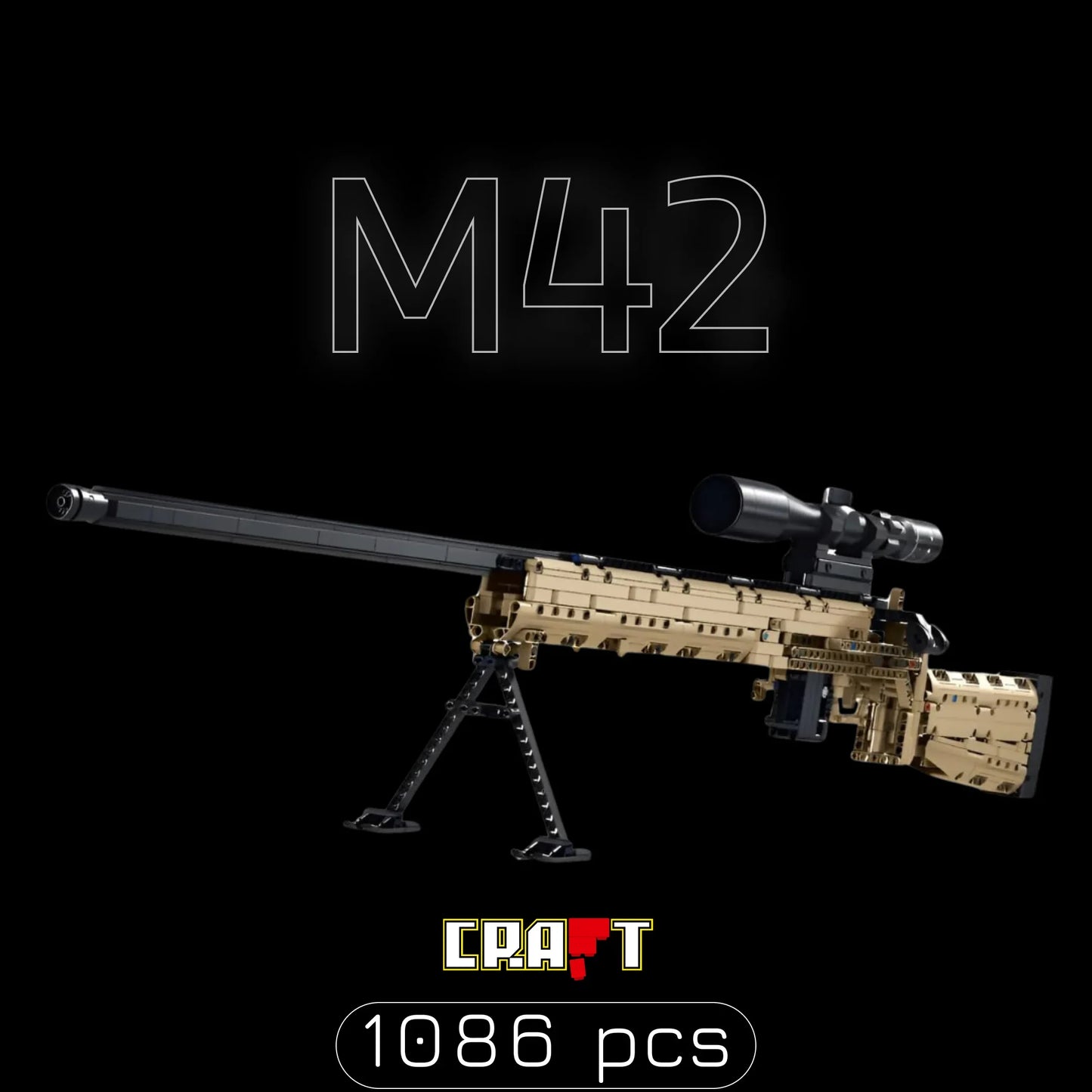 Fuzil de Precis&atilde;o M24 (1086 pe&ccedil;as)