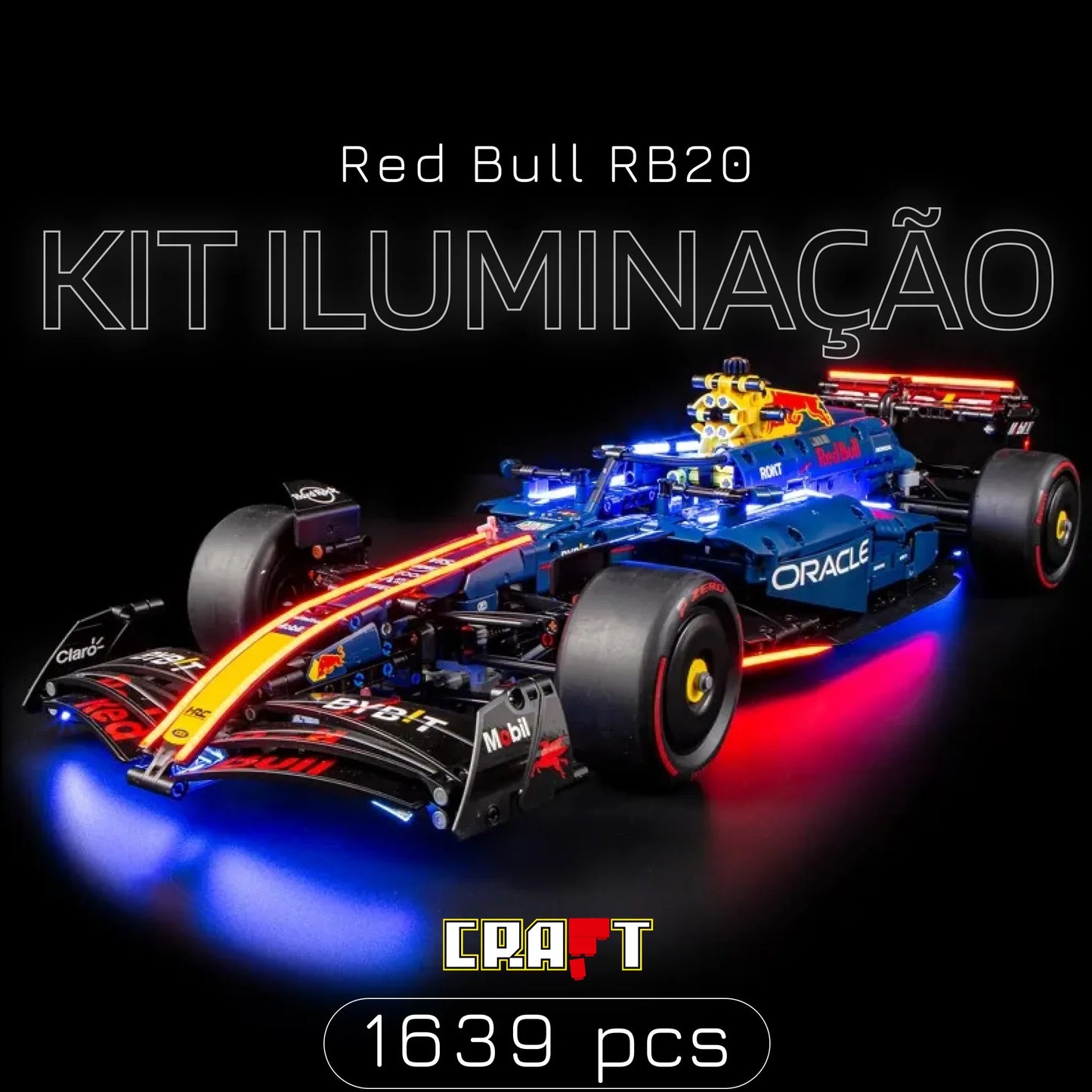 Oferta Exclusiva deste An&uacute;ncio | F&oacute;rmula 1 - Red Bull RB20 do Max Verstappen (1639 pe&ccedil;as)