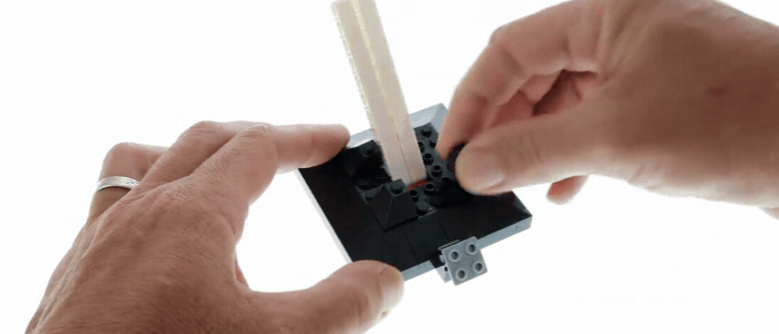 Detalhes da montagem da Manopla de Nanotecnologia