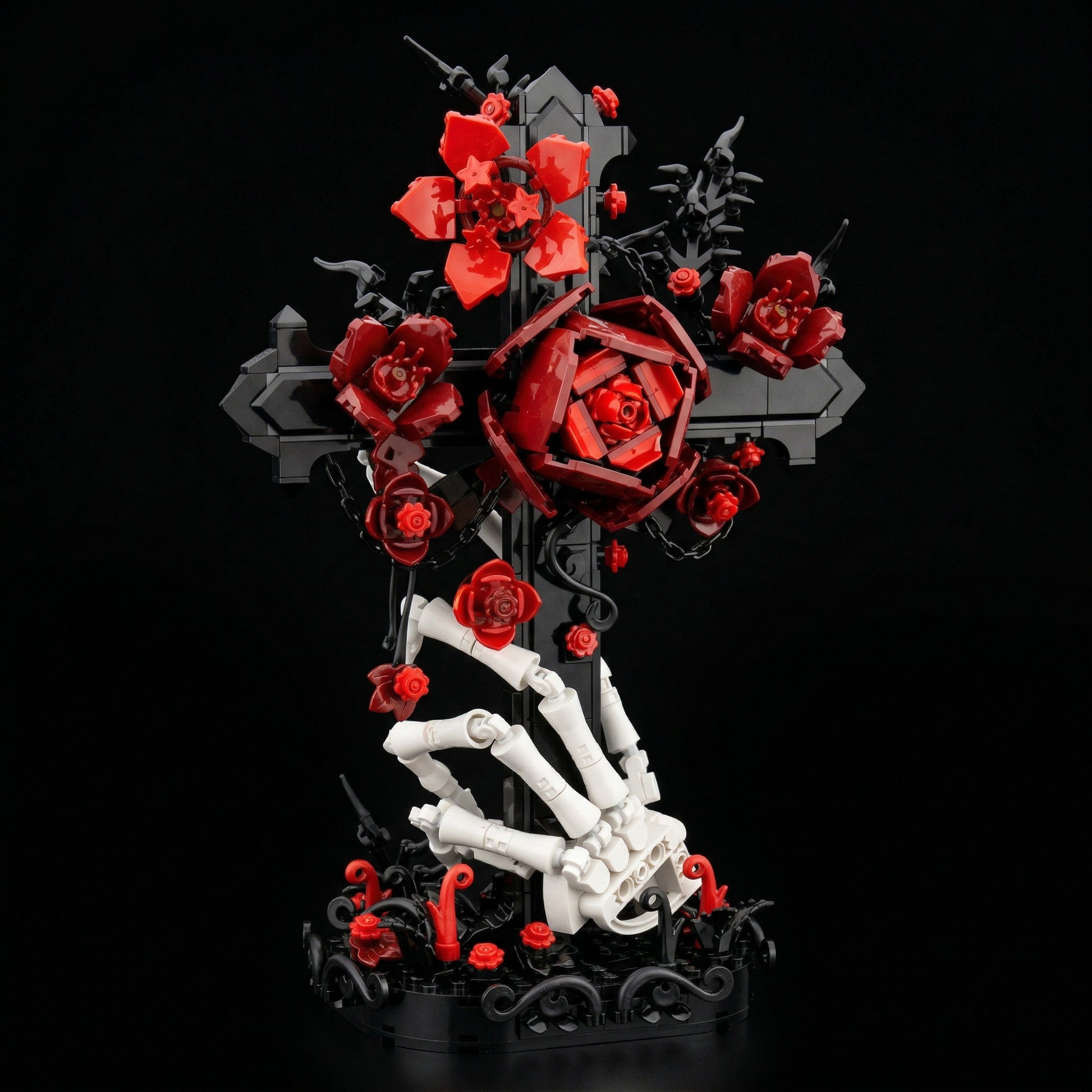 Cruz G&oacute;tica e Rosas (636 pe&ccedil;as)