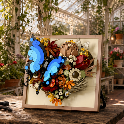 Moldura Floral 3D - Borboleta (765 pe&ccedil;as)