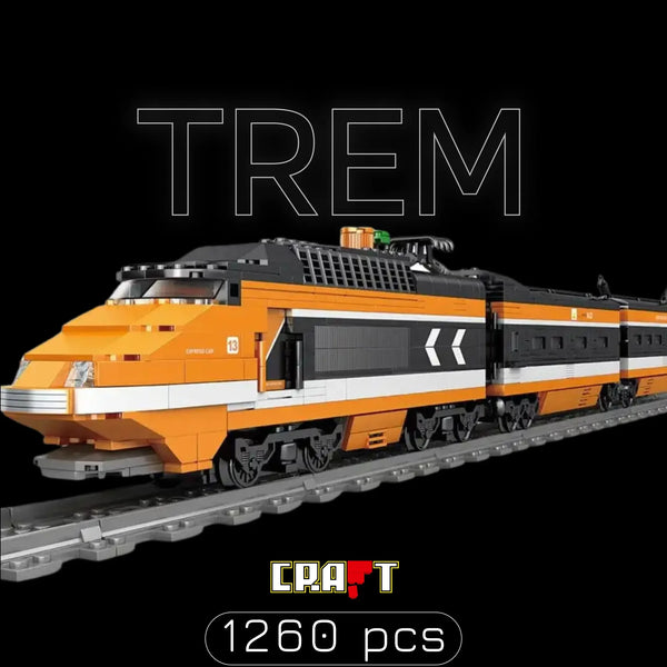 Trem com Motor El&eacute;trico (1260 pe&ccedil;as)