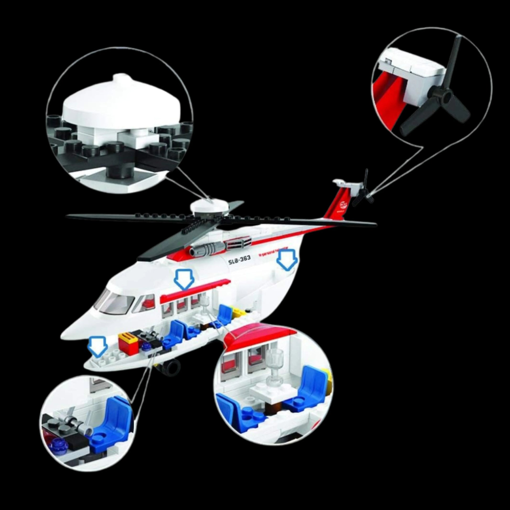 Helic&oacute;ptero Sikorsky S-92 (259 p&ccedil;s) - Brics Craft