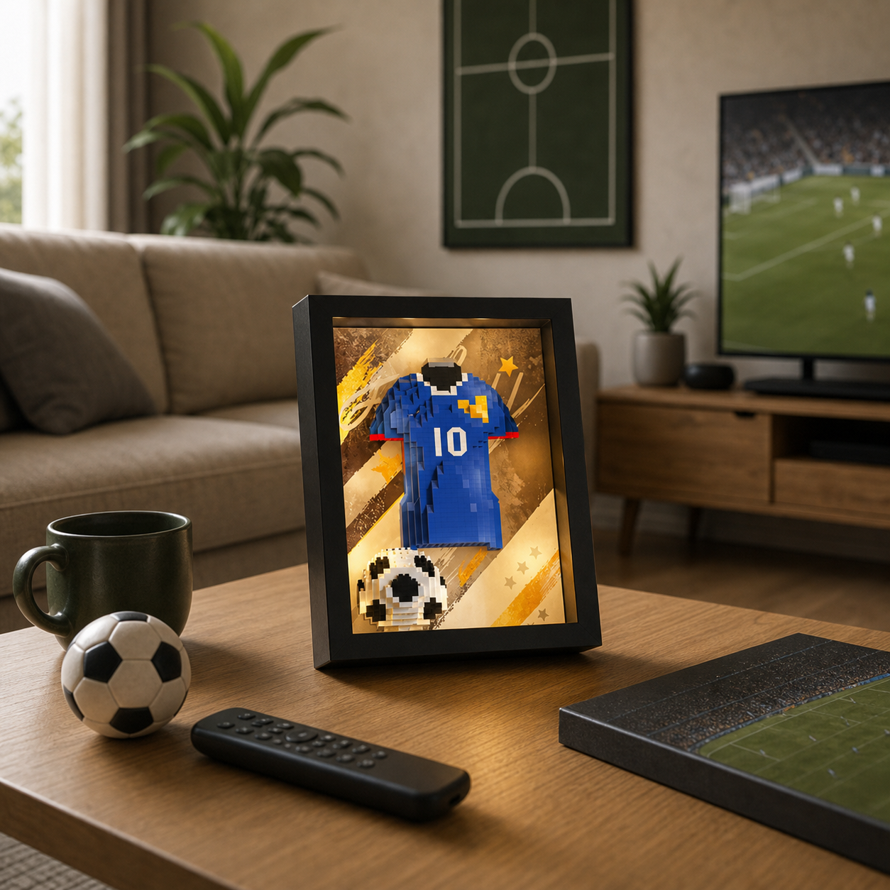 Copa do Mundo 2026 - Porta-Retrato Camisa da Fran&ccedil;a N10 - imagem 07 - Brics Craft
