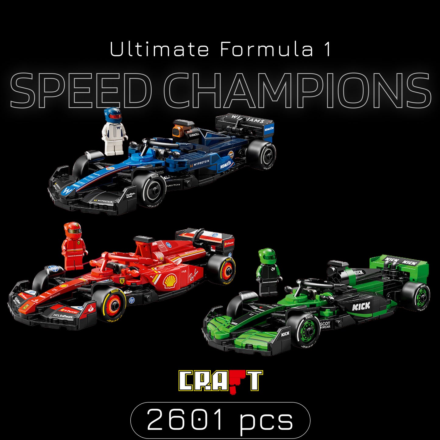 Speed Champions - Ultimate F&oacute;rmula 1 (2601 pe&ccedil;as)