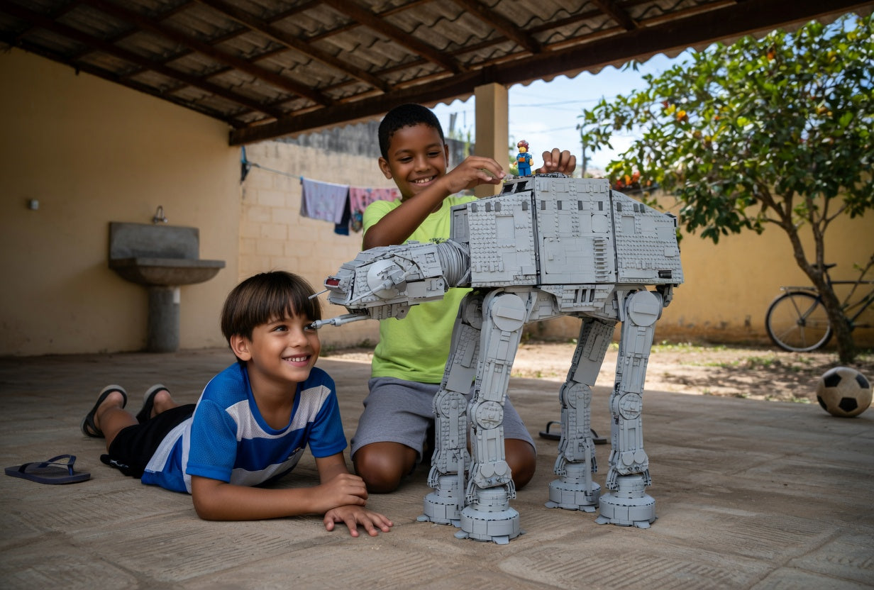 AT-AT render experi&ecirc;ncia 1 - Brics Craft