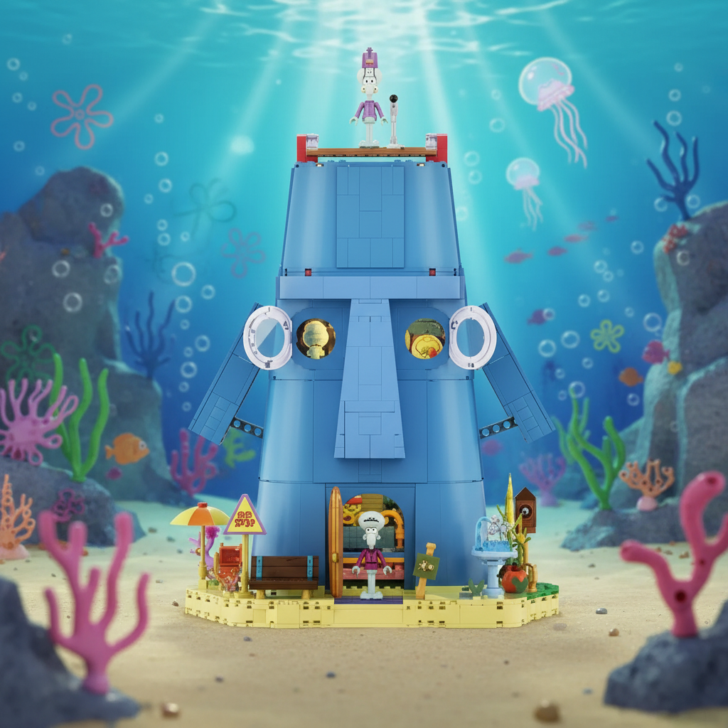 Bob Esponja - Casa da Pedra dos Tent&aacute;culos (1655 pe&ccedil;as)