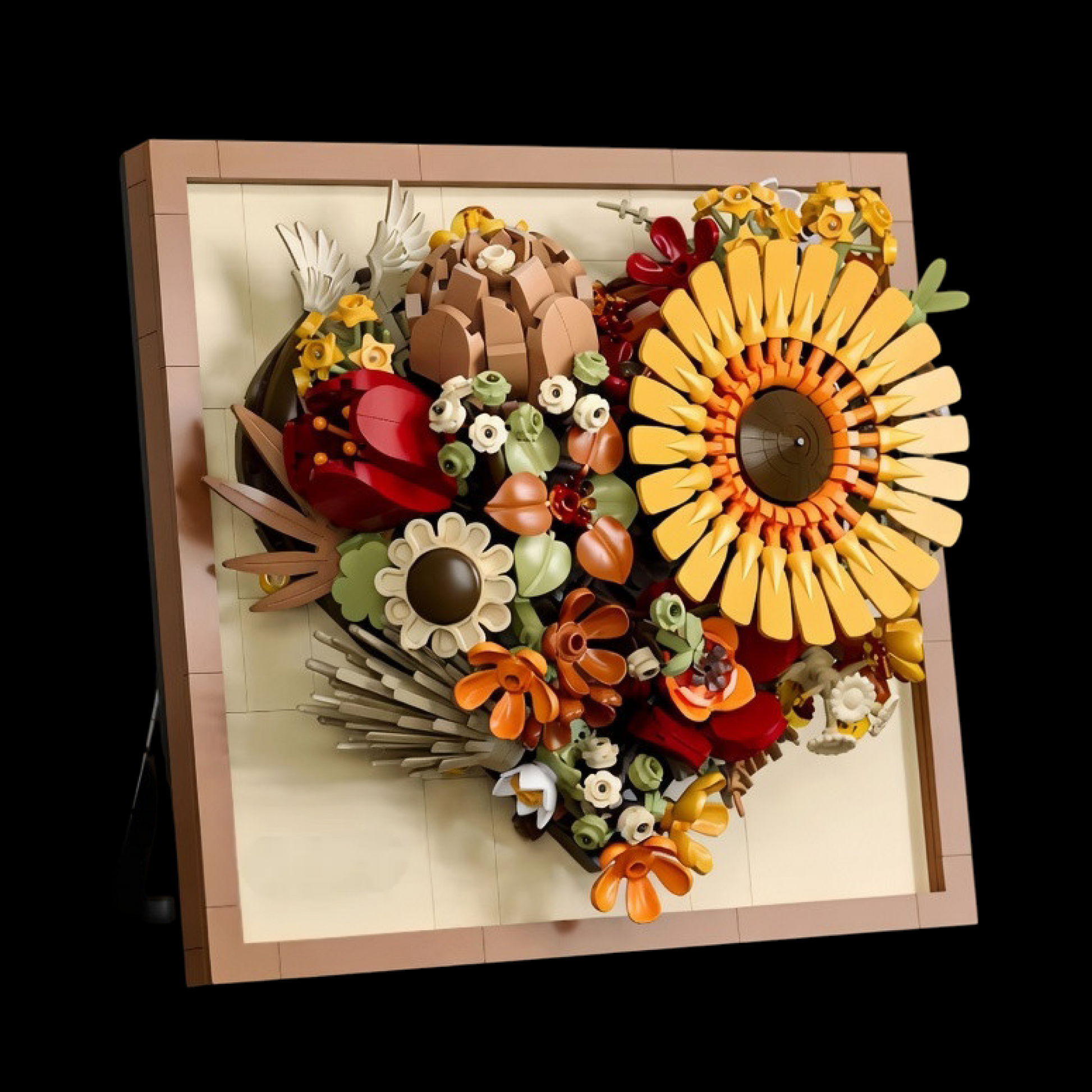 Moldura Floral 3D - Girassol (727 pe&ccedil;as)