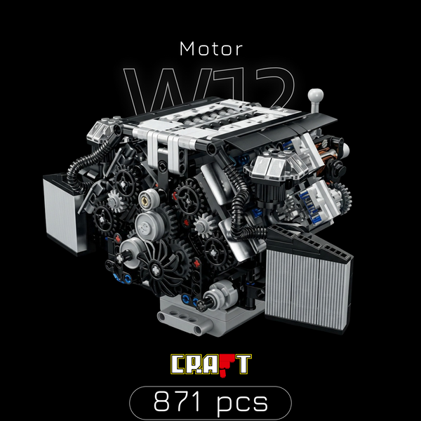 Motor W12 Twin Turbo (871 pe&ccedil;as)