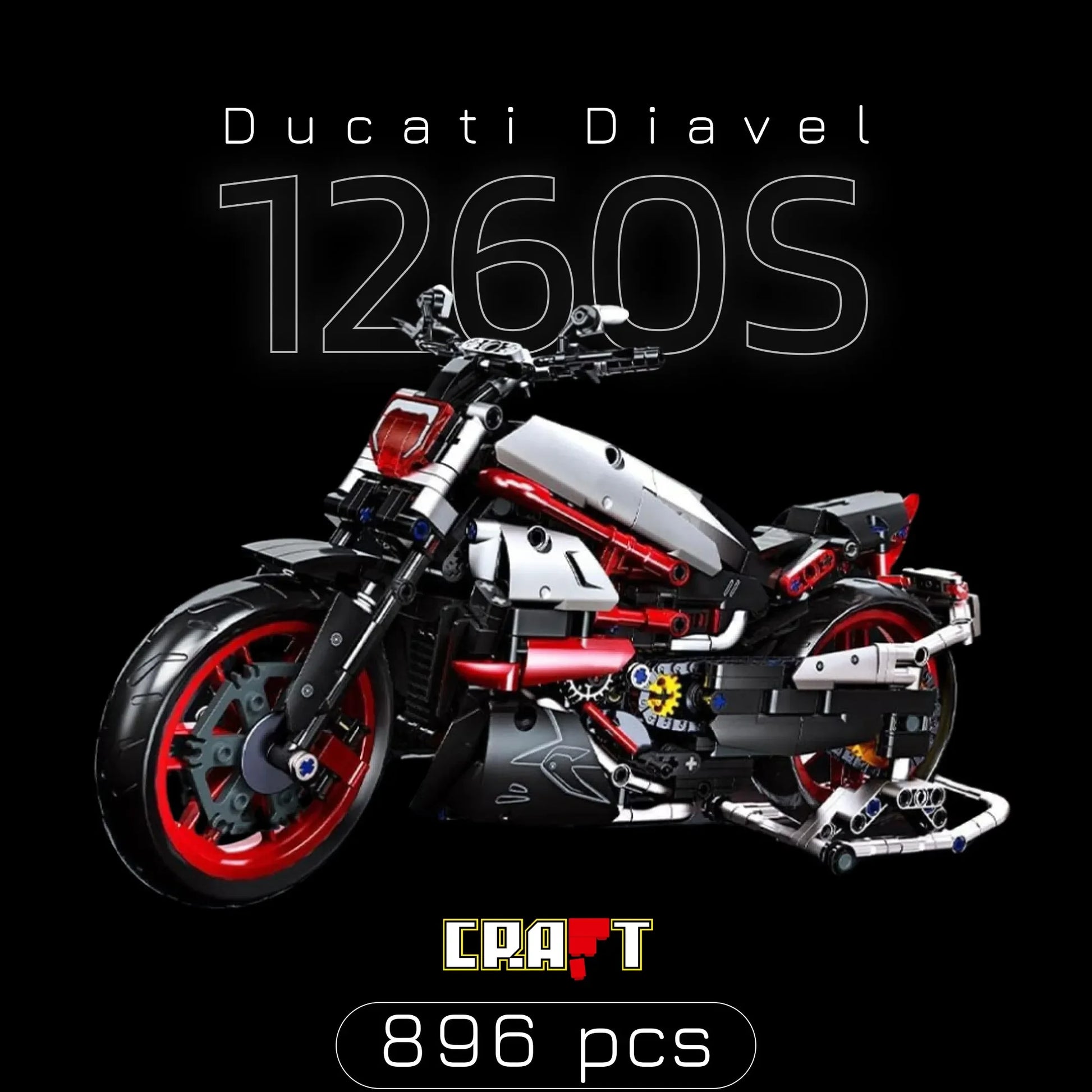 Ducati Diavel 1260S (896 pe&ccedil;as) - Brics Craft