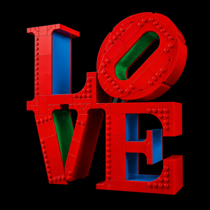 Escultura LOVE (791 pe&ccedil;as)