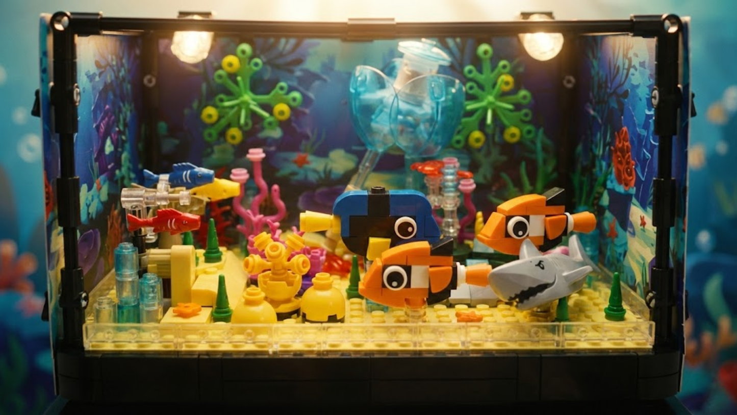 Aqu&aacute;rio Tropical: Corais Iluminados (725 pe&ccedil;as)