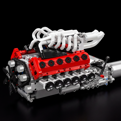 Motor V12 Aspirado Naturalmente (1366 pe&ccedil;as)