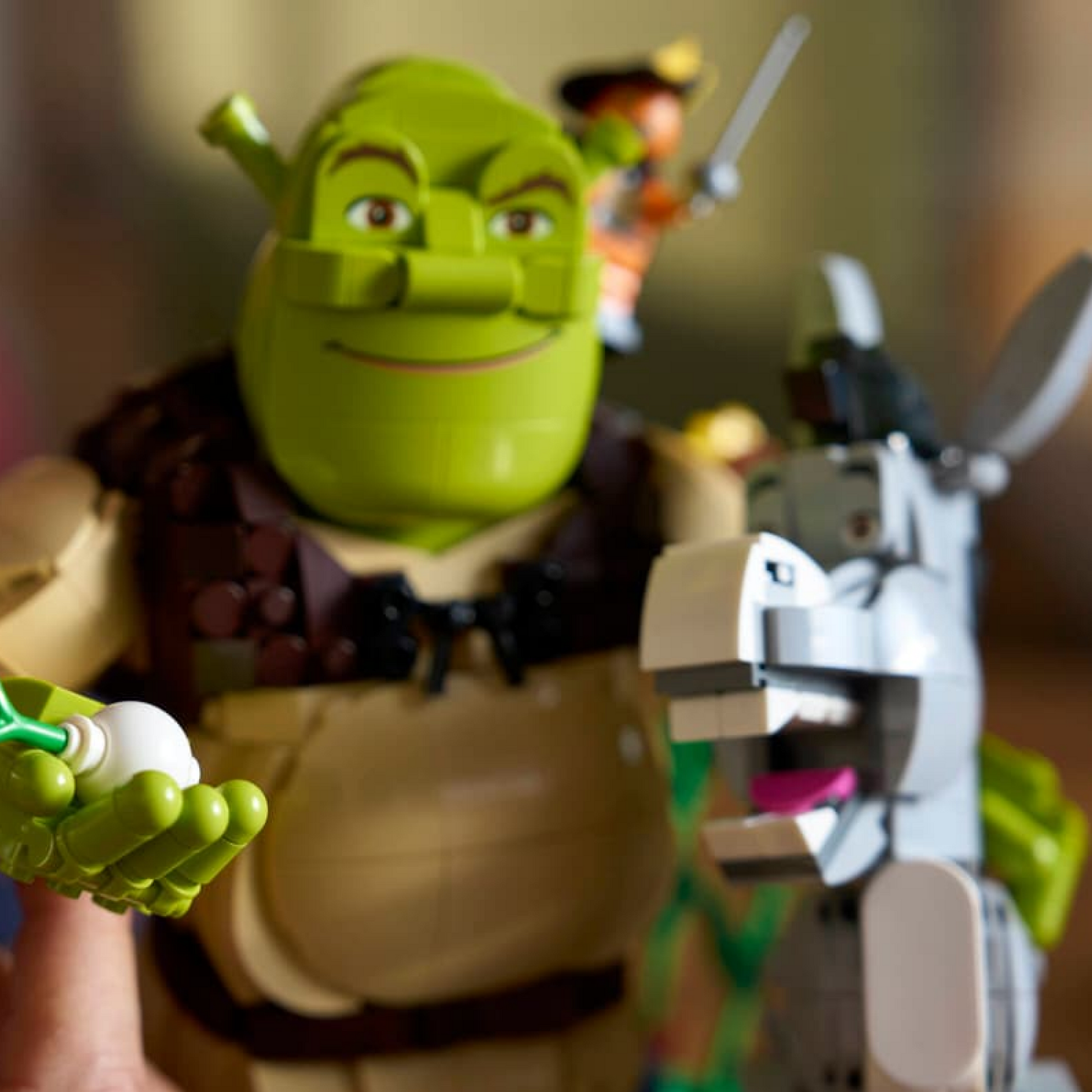 Shrek, Burro e Gato de Botas (1403 pe&ccedil;as)