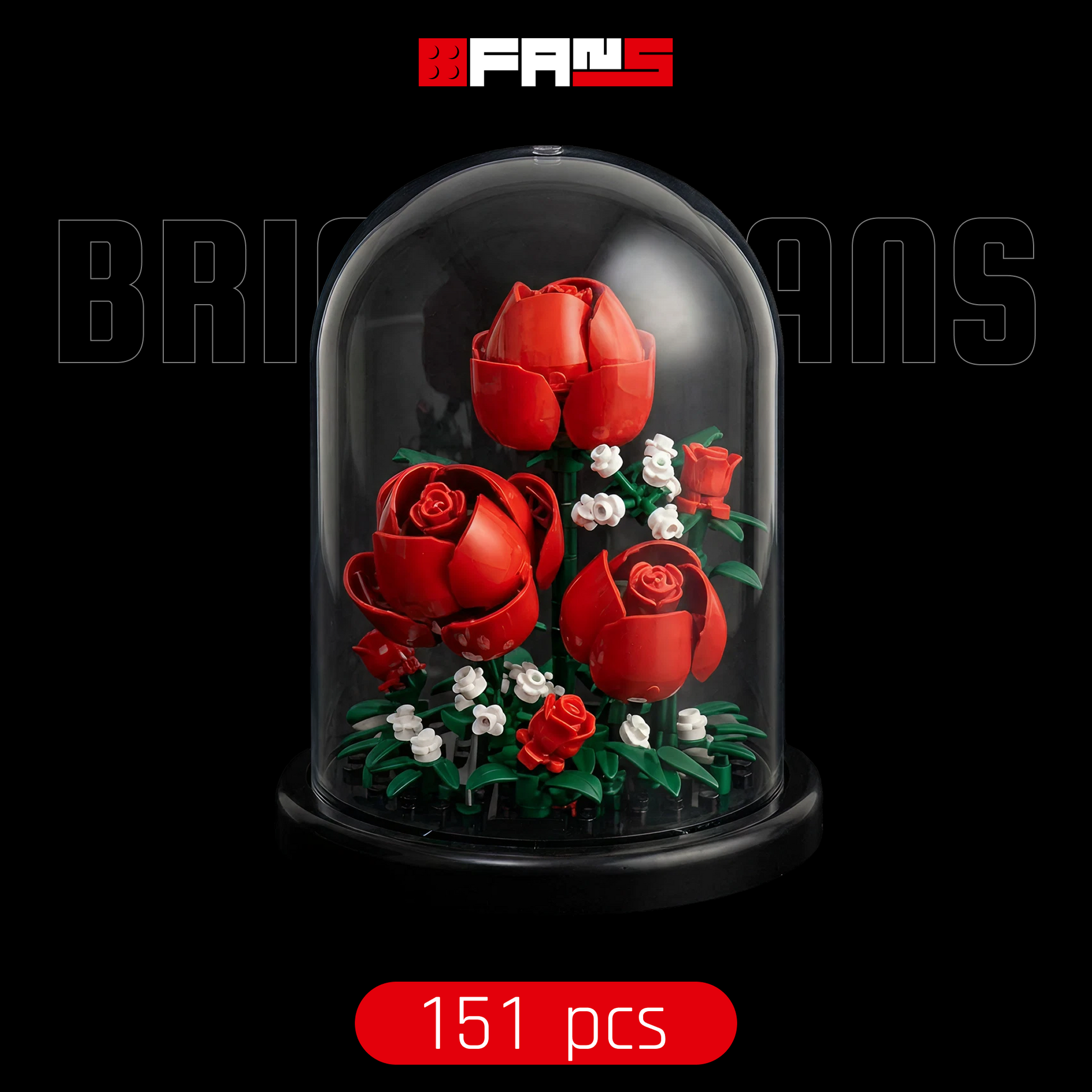 Redoma de Rosas (151 pe&ccedil;as) | Capa 1