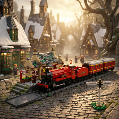 Harry Potter - Expresso de Hogwarts e Esta&ccedil;&atilde;o de Hogsmeade (1074 pe&ccedil;as)