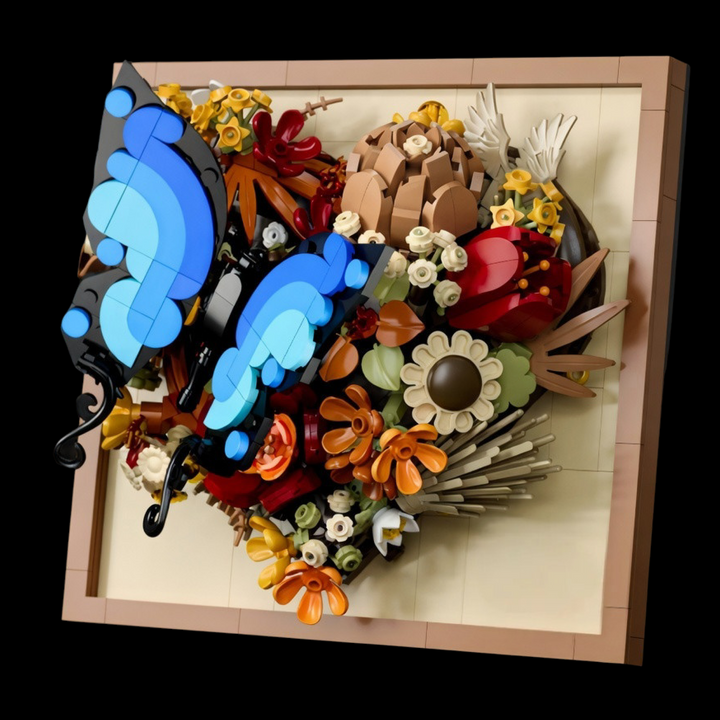Moldura Floral 3D - Borboleta (765 pe&ccedil;as)