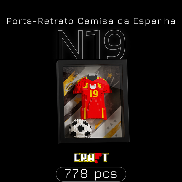 Porta-Retrato Camisa Espanha N19 (778 pe&ccedil;as)