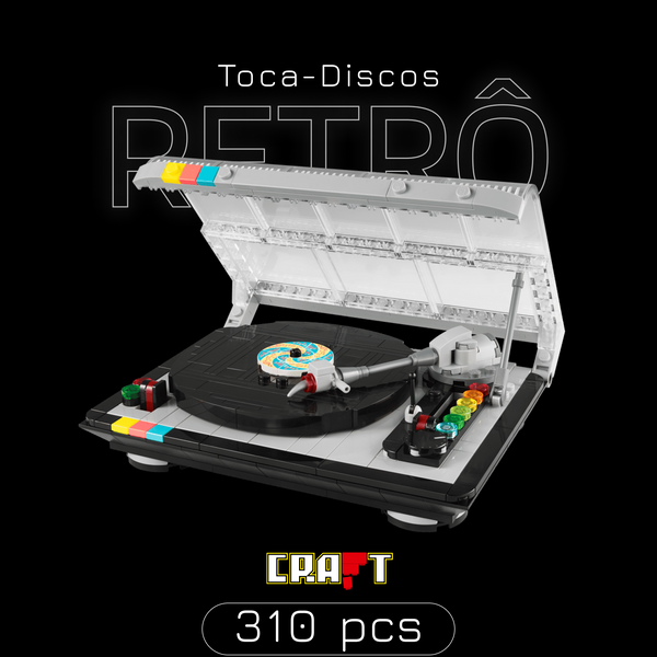Toca-Discos Retr&ocirc; (310 pe&ccedil;as)