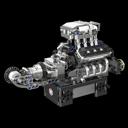 Motor V8 Turbinado (737 pe&ccedil;as)