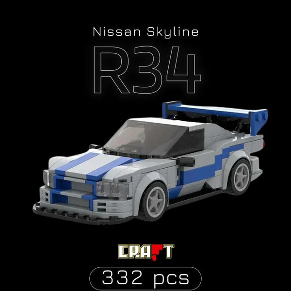 Nissan Skyline R34 (332 pe&ccedil;as)